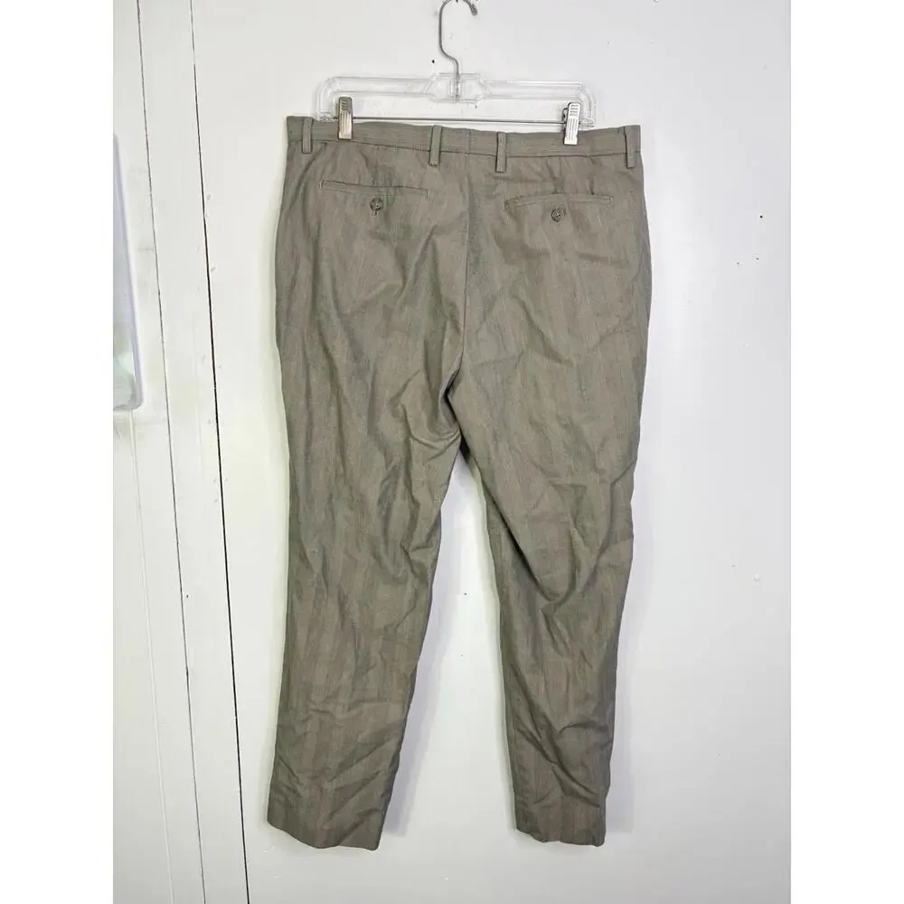 Banana Republic Pants Mens 35 Non Iron Slim Fit Glen Plaid Career Office Work